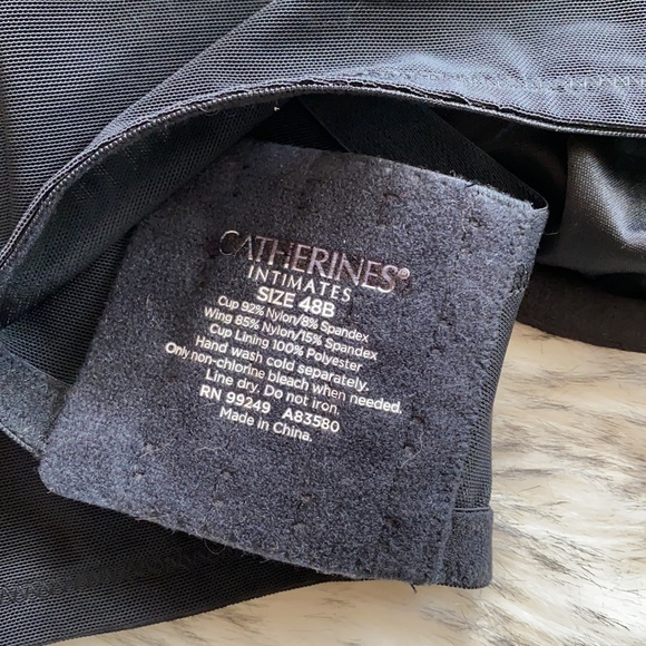 NWOT Catherines Unlined Lace Trim Underwire Bra - Picture 5 of 5